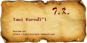 Tasi Kornél névjegykártya